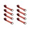Tie 4 Safe 2" x 10' Lasso Strap w/ D Ring Auto Tie Down Wheel Lift Tow Truck Trailer Red, 8PK TWS21-510-W27-R-C-8 - alternate 1